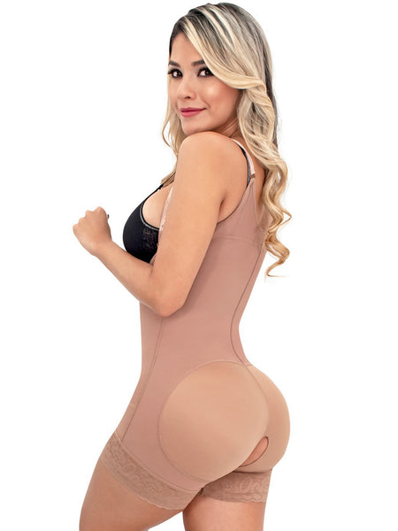 Fajas Sonryse 046ZL | Faja Bodysuit Moldeadora Levantacola con Cierre Lateral